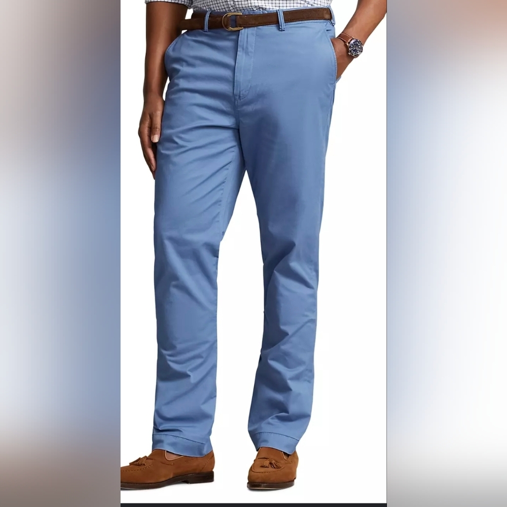 Polo Ralph Lauren Strech Straight Fit Men's Blue Pants 34x34 Formal Office Party